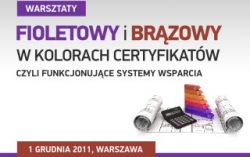 Fioletowe i brązowe certyfikaty energetyczne na warsztatach w Warszawie