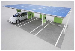 Toyota buduje solarne stacje ładowania dla samochodów PHV i EV