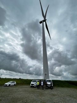 EDF Renewables przeprowadził manewry dla strażaków na Farmie Wiatrowej Parnowo