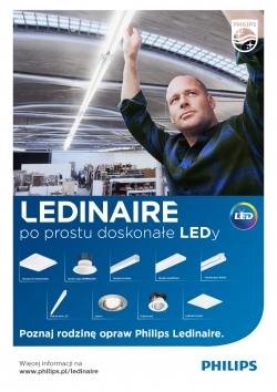 Philips Lighting przeprowadza rebranding rodziny opraw LED – Ledinaire i wdraża je do swojej oferty