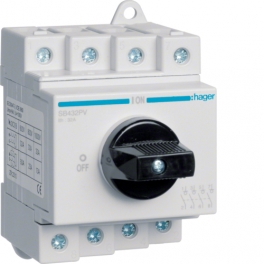 Modułowy rozłącznik izolacyjny do systemów fotowoltaicznych Hager SB423PV