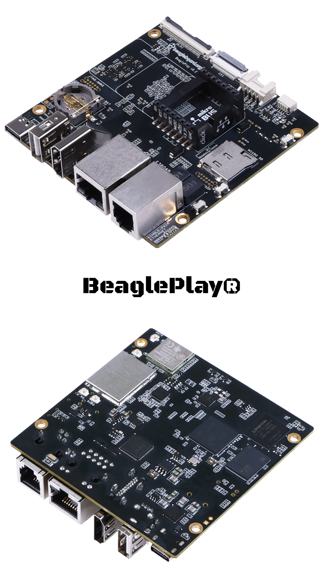 jednopłytkowy mini komputer BeaglePlay® SBC