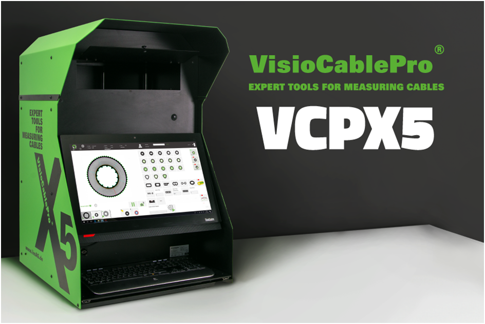urządzenie do pomiaru geometrii izolacji VCPX5 marki VisioCablePro