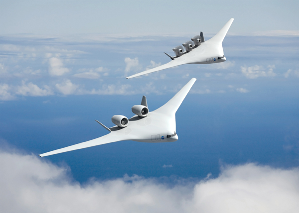 Latajace skrzydło Boeinga, fot. NASA/The Boeing Company Latajace skrzydło Boeinga