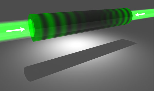 Schemat działania antylasera, fot. Science/AAAS Schemat działania antylasera