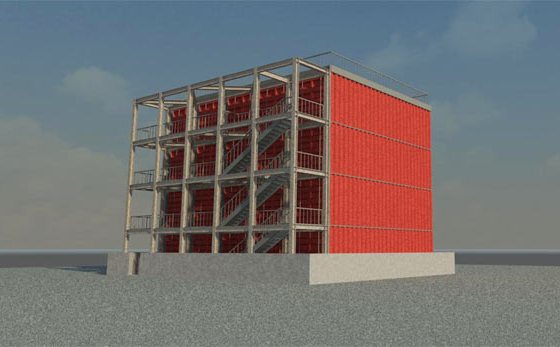 Wizualizacja stacji magazynowania energii opartej na nowych akumulatorach cynkowo-powietrznych tak miałaby wyglądać stacja magazynująca energię oparta na nowych akumulatorach cynkowo-powietrznych