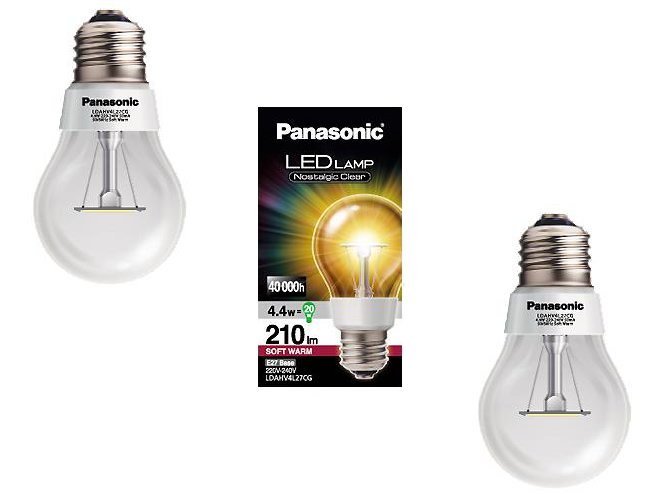 Ledówki Panasonic EverLED jak tradycyjne żarówki Firma Panasonic wprowadza na rynek zamiennik żarówki, który swoim designem bardzo przypomina tradycyjne lampy żarowe.Lampy EverLED jako pierwsze zostały wykonane z w pełni przeźroczystego szkła. Dzięki temu wytwarzane światło jest dokładnie takie samo jak to z tradycyjnych żarówek. Jest cieplejsze i bardziej naturalne niż to emitowane przez energooszczędne świetlówki kompaktowe.