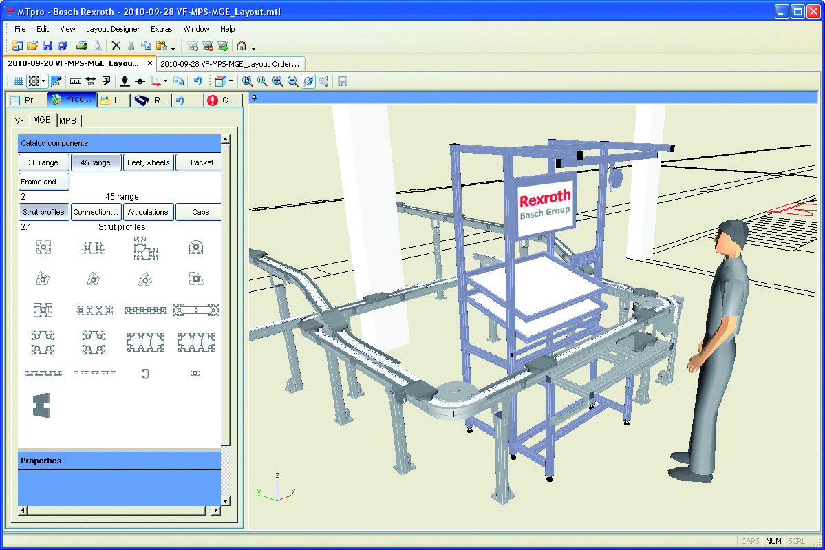 Oprogramowanie do wspomagania projektowania MTpro light firmy Bosch Rexroth