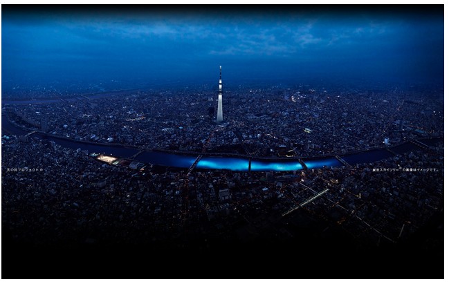 LED-y Panasonic rozświetliły rzekę Sumida w Tokio LED-y Panasonic rozświetliły rzekę Sumida w Tokio