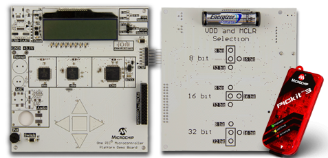 Płytka demonstracyjna One PIC MCU Platform i programator PICkit 3 One PIC MCU Platform, PICkit 3