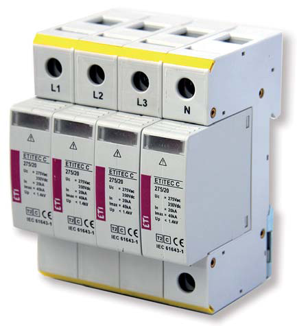Ogranicznik przepięć Typ2 &ndash; ETITEC C 275/20 4p