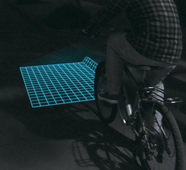 Projektor LED Lumigrids dla rowerzystów Projektor LED Lumigrids dla rowerzystów