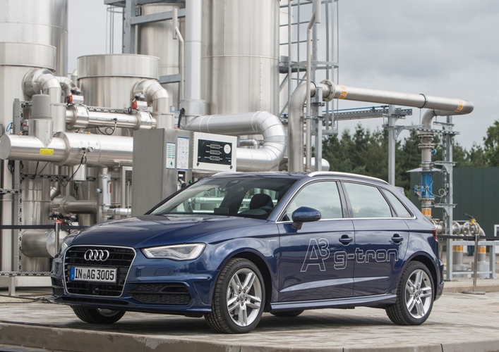 Audi A3 Sportback g-tron napędzane e-gazem, neutralne pod względem emisji CO₂ Audi A3 Sportback g-tron napędzane e-gazem, neutralne pod względem emisji CO₂