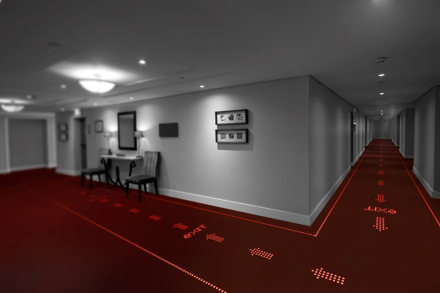 Dywany LED przepuszczające światło wskażą kierunek, dostarczą informacji, zapewnią bezpieczeństwo w ​​biurach, hotelach i budynkach użyteczności publicznej. 