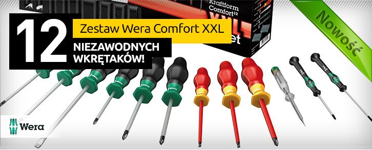 Zestaw Wera Comfort XXL - 12 niezawodnych wkrętak&oacute;w