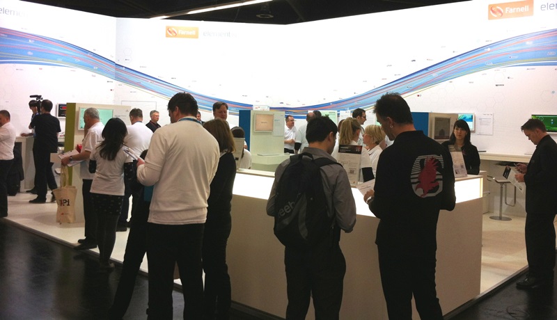 Stoisko Farnell elemen14 na targach embedded world 2014 Stoisko Farnell elemen14 na targach embedded world 2014