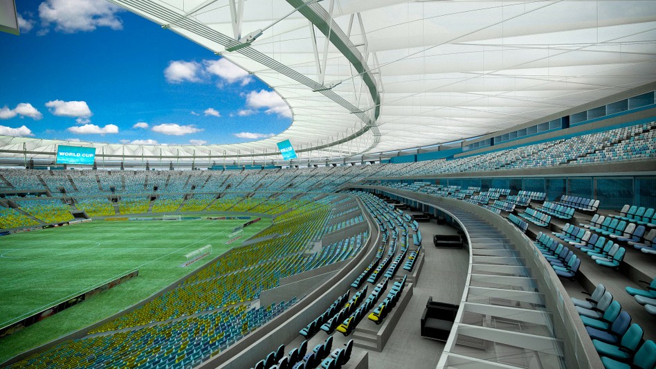 Stadion Maracan&atilde; w Brazylii w Rio de Janeiro