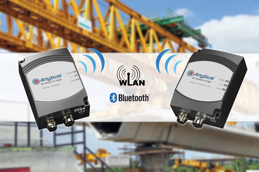 Anybus Wireless Bridge Bezprzewodowe łączenie urządzeń Anybus Wireless Bridge