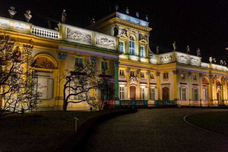 Iluminacja Pałacu w Wilanowie Iluminacja Pałacu w Wilanowie