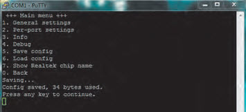 Rys. 14. Podmenu Save config Rys. 14. Podmenu Save config