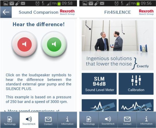 Fit4Silence - nowa aplikacja do pomiaru hałasu firmy Bosch Rexroth Fit4Silence - nowa aplikacja do pomiaru hałasu firmy Bosch Rexroth