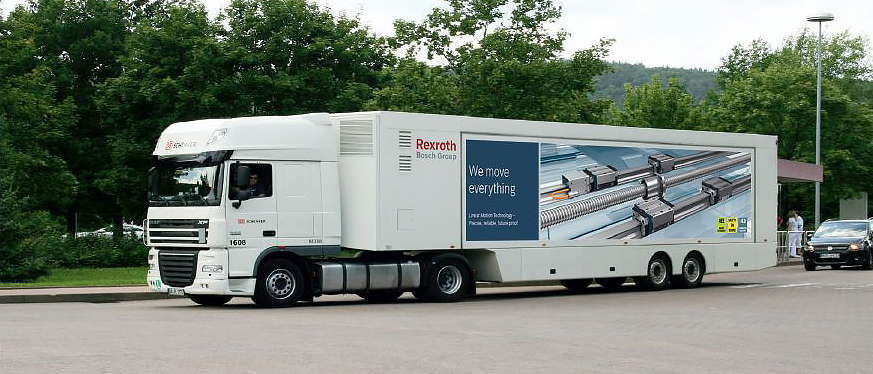 Roadshow &ndash; objazdowa wystawa firmy Bosch Rexroth prezentująca nowości z zakresu techniki przemieszczeń liniowych i napęd&oacute;w elektrycznych