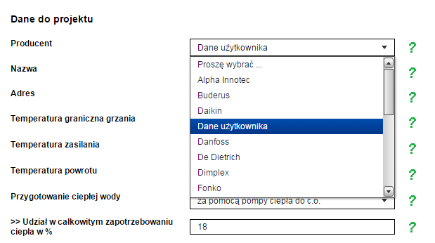 Kalkulator SCOP umożliwia obliczenie minimalnych wartości współczynnika SCOP dla dowolnej pompy ciepła Kalkulator SCOP umożliwia obliczenie minimalnych wartości współczynnika SCOP dla dowolnej pompy ciepła