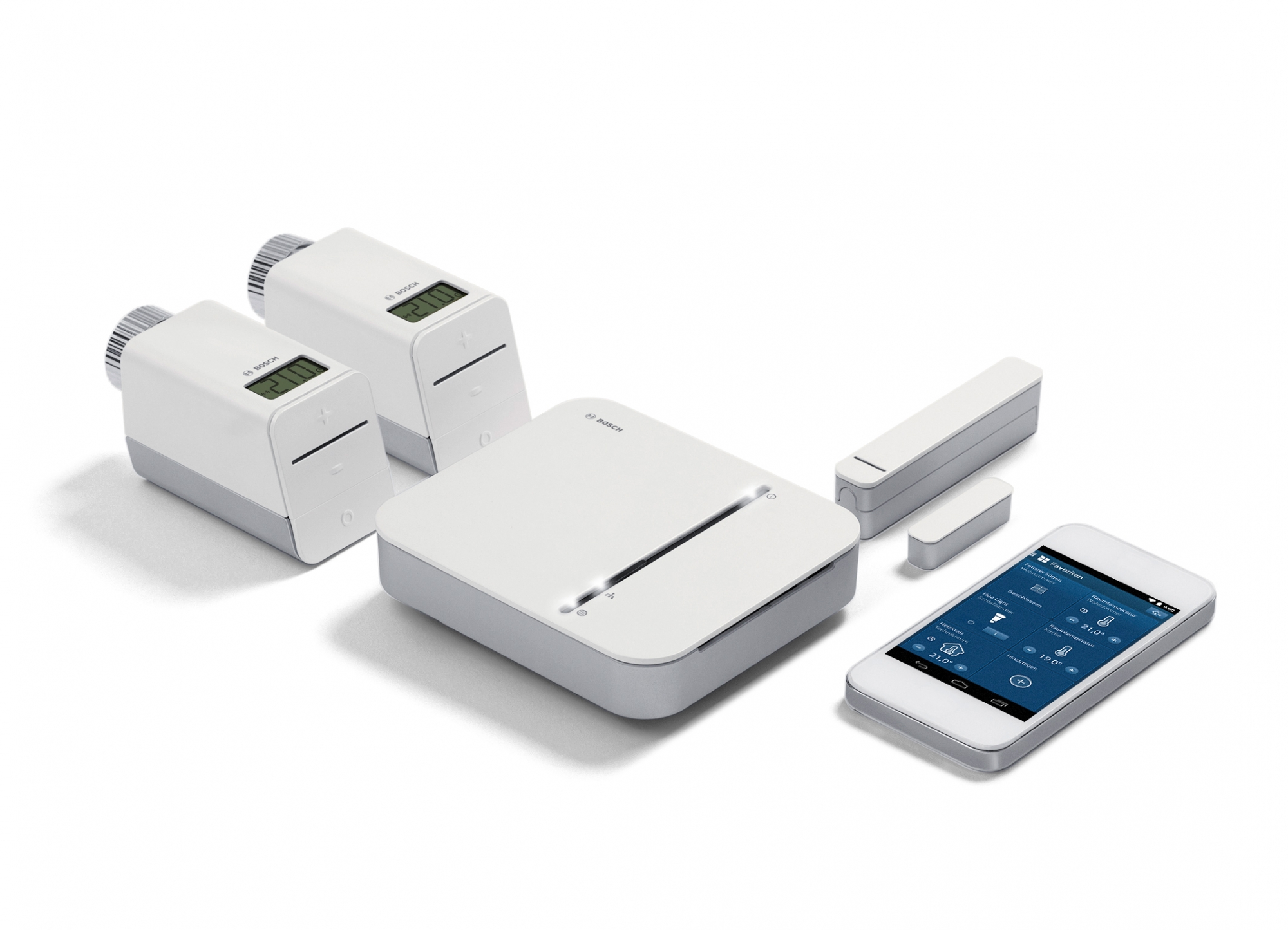 Bosch smart-home system – łatwy do zainstalowania i obsługi W połączeniu z odpowiednią aplikacją na smartfon i tablet Bosch Smart Home Controller będzie pełnić funkcję centrali dla wyposażenia inteligentnego domu. Bosch smart-home system – łatwy do zainstalowania i obsługi W połączeniu z odpowiednią aplikacją na smartfon i tablet Bosch Smart Home Controller będzie pełnić funkcję centrali dla wyposażenia inteligentnego domu.