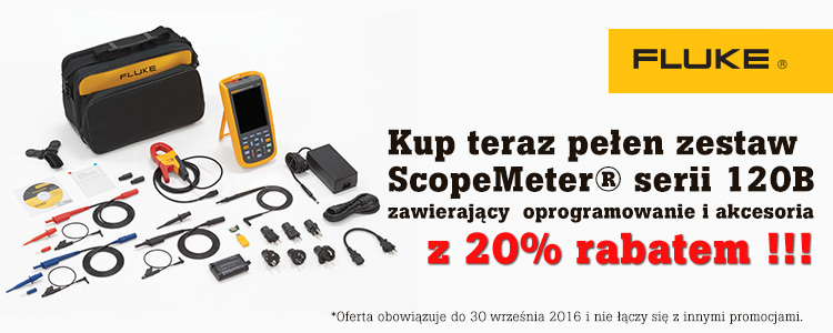 Promocyjny zestaw Fluke ScopeMeter® 125B Promocyjny zestaw ScopeMeter® Fluke 125B