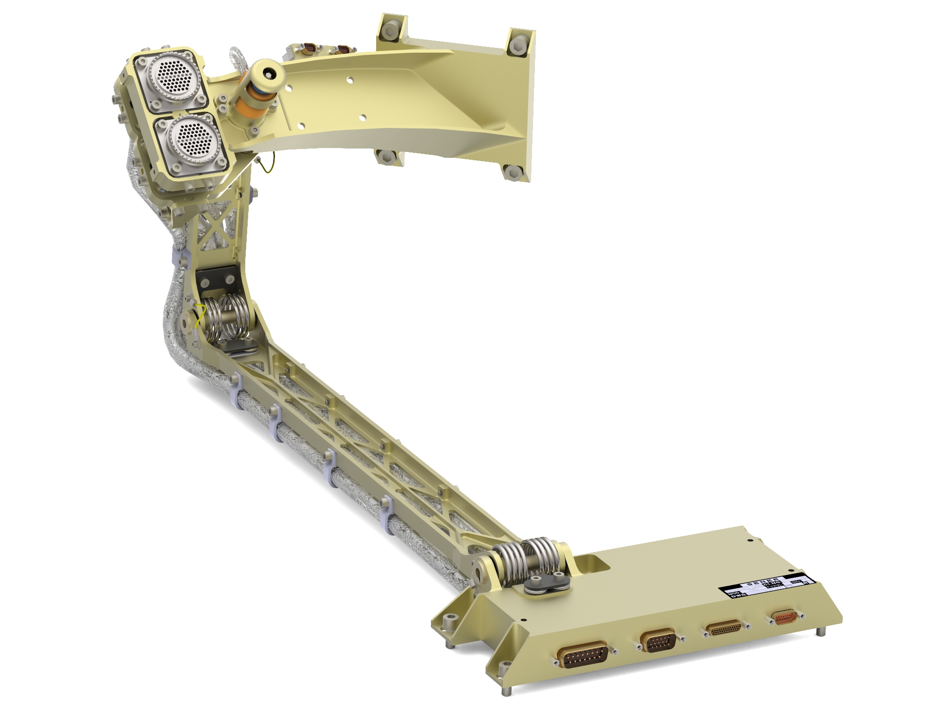 &bdquo;Pępowina&rdquo; zaprojektowana przez SENER Polska, czyli Mechanizm Zwalniający Połączenia Elektrycznego (Umbilical Release Mechanism). Fot. SENER Polska.
