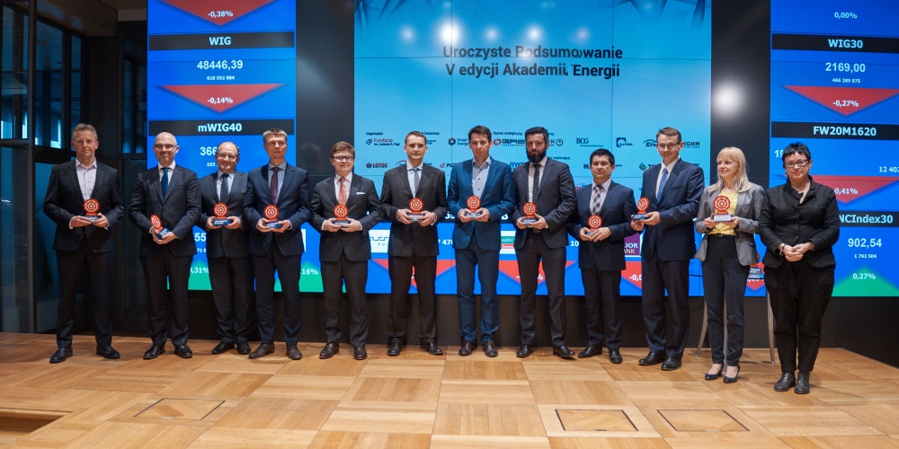 Nagrodzeni przedstawiciele Partner&oacute;w V edycji Akademii Energii