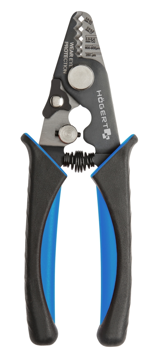 Szczypce HT1P186 Högert Technik do ściągania izolacji ze światłowodów Szczypce HT1P186 Högert Technik do ściągania izolacji ze światłowodów