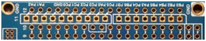 Rys.11.b. Zaznaczony obszar do wlutowania złączy kompatybilnych z Arduino UNO (część cyfrowa)