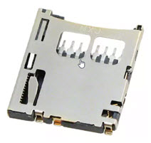 Gniazdo karty pamięci microSD do montażu powierzchniowego, rozstaw pinów 1.10mm, typ Push-Push Gniazdo karty pamięci microSD do montażu powierzchniowego, rozstaw pinów 1.10mm, typ Push-Push