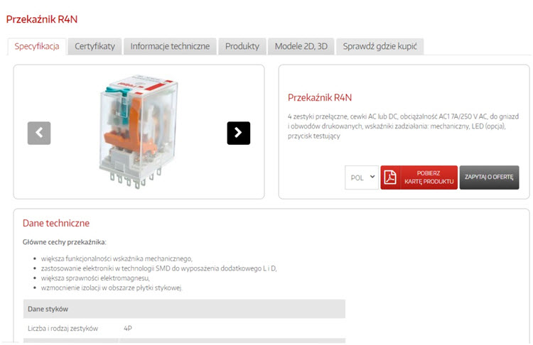Radar produktów Relpol: Przekaźnik R4N Radar produktów Relpol: Przekaźnik R4N