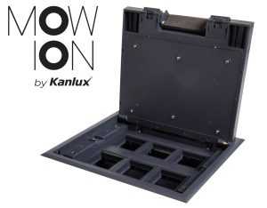 BIURO plus puszka podłogowa z tworzywa 6 x M45