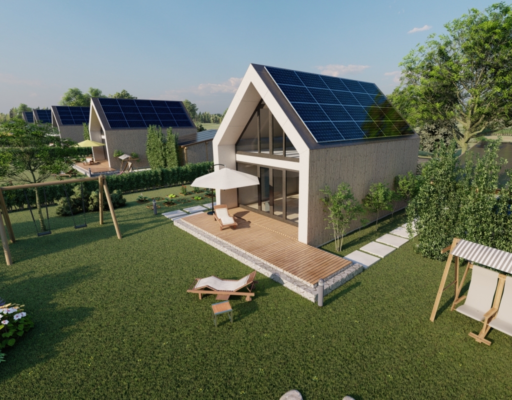 Samowystarczalne energetycznie osiedla domów jednorodzinnych firmy Energiale