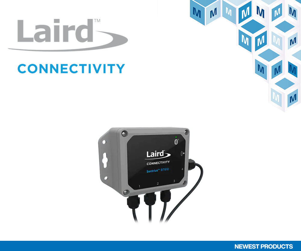 Czujnik we/wy Laird Connectivity Sentrius BT610, zmieniający czujniki przewodowe w bezprzewodowe