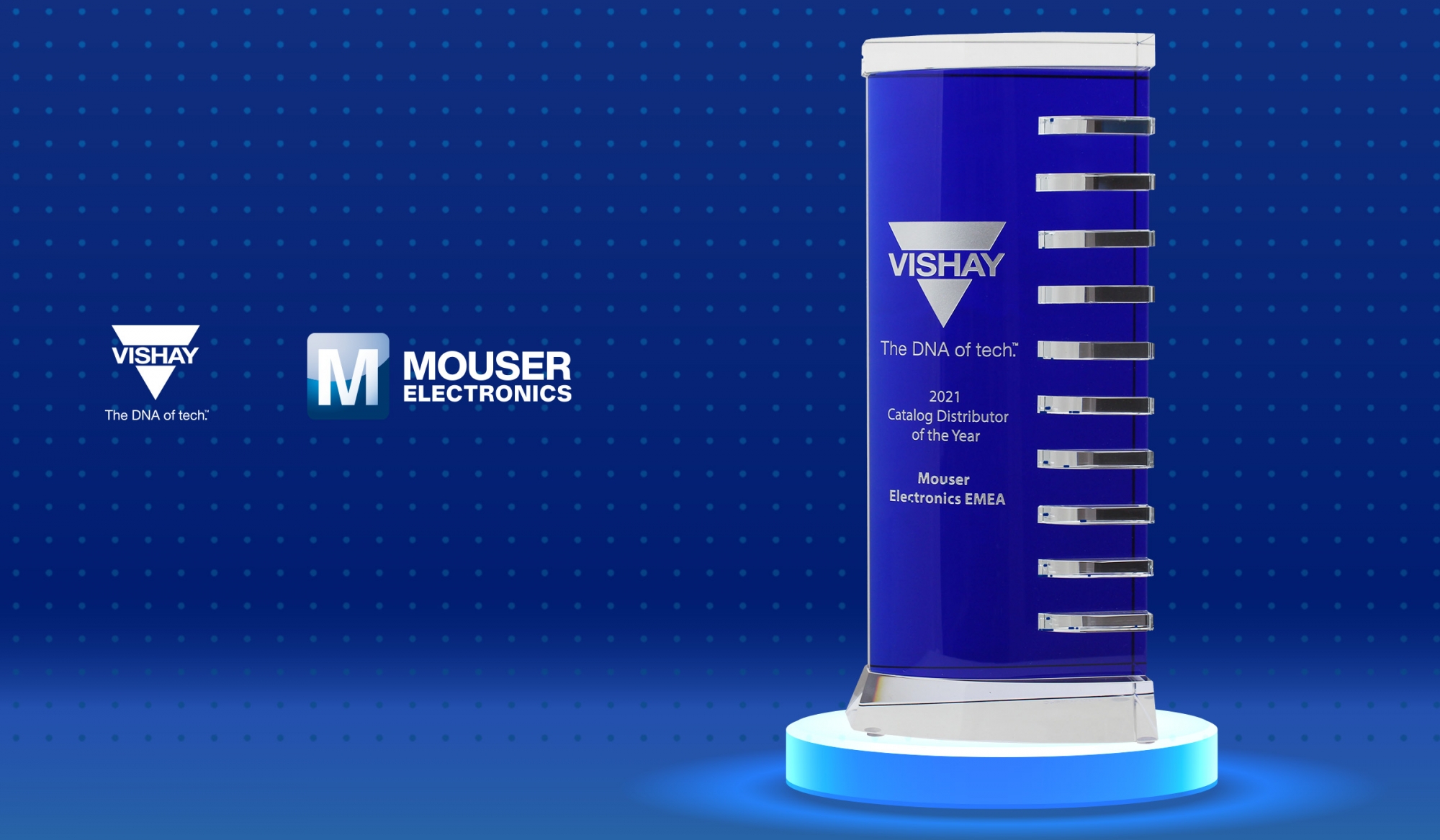 Mouser zdobywa trzy nagrody dla najlepszego dystrybutora od firmy Vishay