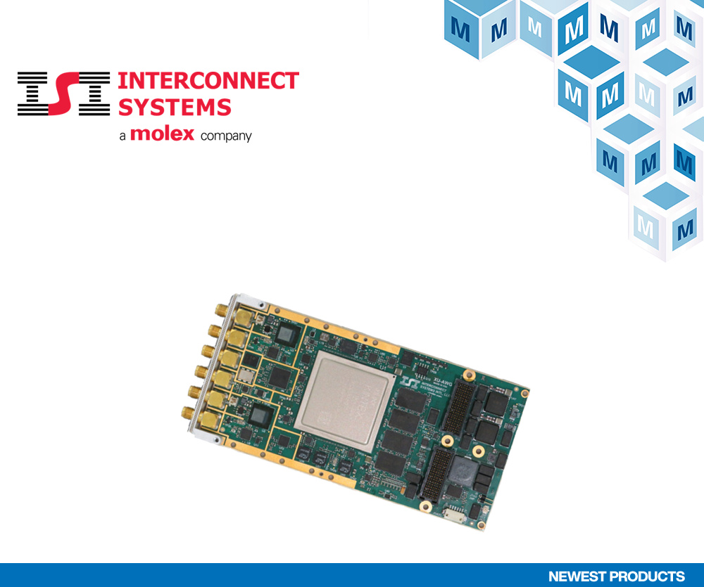 Mouser Electronics podpisuje globalną umowę dystrybucyjną z ISI na dostawy modułów XMC PCIe o wysokich parametrach