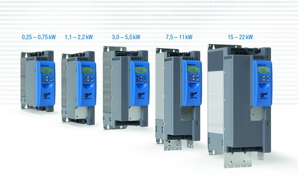Nowa seria przetwornic do szat sterowniczych Nordac Pro SK 500P od Nord Drivesystems zostanie rozszerzona, by objąć dwa poziomy mocy, od 0,25 do 22 kW.