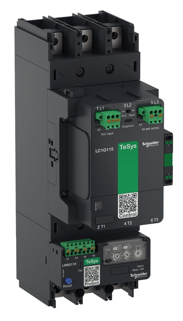 Schneider Electric wprowadza nową serię styczników TeSys Giga do sterowania silnikami