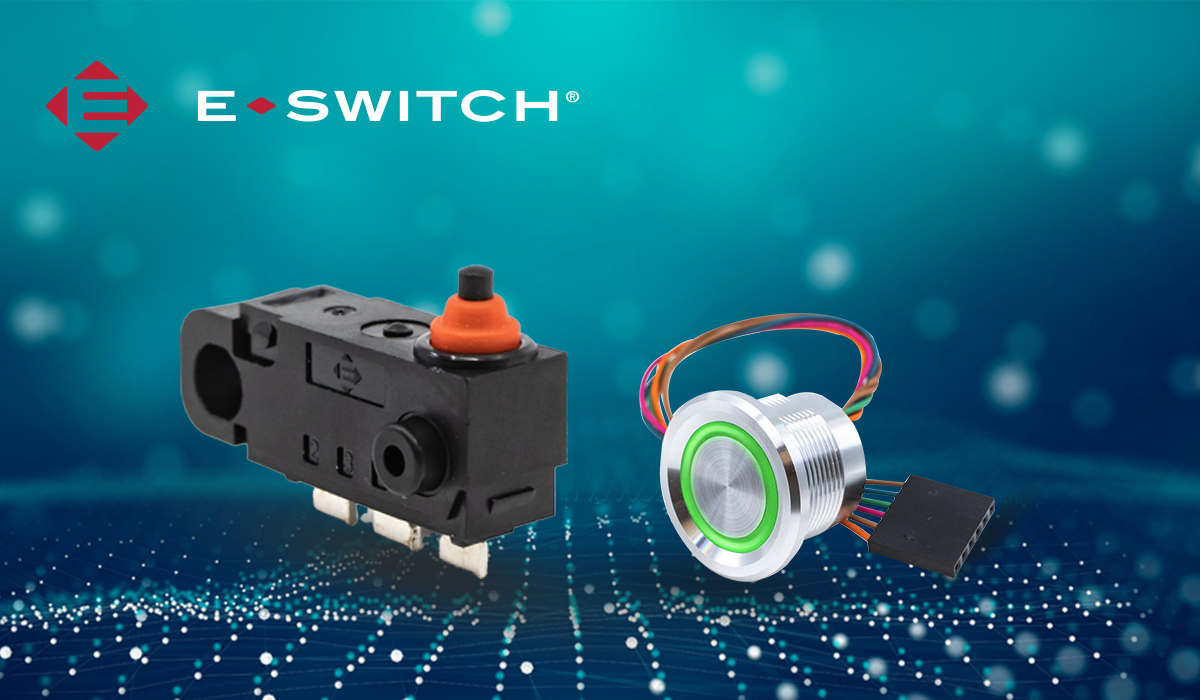 Szeroka gama przełączników elektromechanicznych od E-Switch jest teraz dostępna dla klientów Farnell