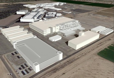 Renderowany obraz projektu wartej 5mld $ fabryki Intela, gdzie powstawać będą chipy wykonywane w 14nm procesie technologicznym