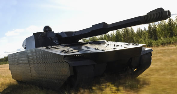 Technologia Adaptiv pozwala na natychmiastowe maskowanie pojazdu bojowego, zmniejszając zasięg jego wykrywania do 500 m