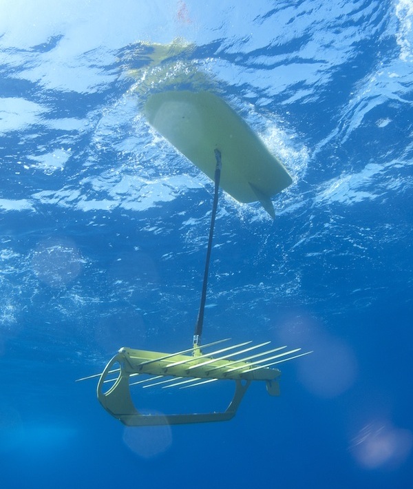 Samobieżny Wave Glider napędzany jest energią fal morskich