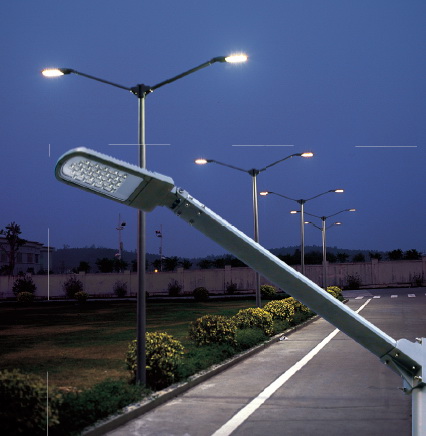 Lampy uliczne LED na ulicach Krasnojarska