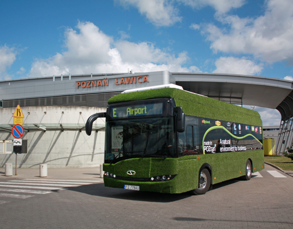 Solaris Urbino Electric podczas testów w Poznaniu