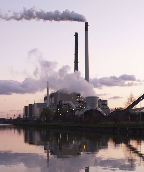 Elektrownia węglowa w Datteln, Niemcy wydajność energetyczna plasuje się na poziomie 36-48% reszta 52-64% to straty cieplne