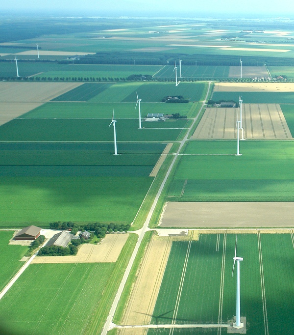 Rozmieszczenie turbin wiatrowych